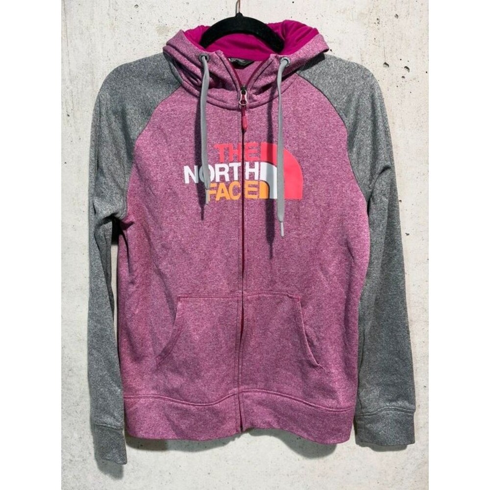 The North Face Women’s Full Zip Athletic Hoodie Pink Fuchsia Medium